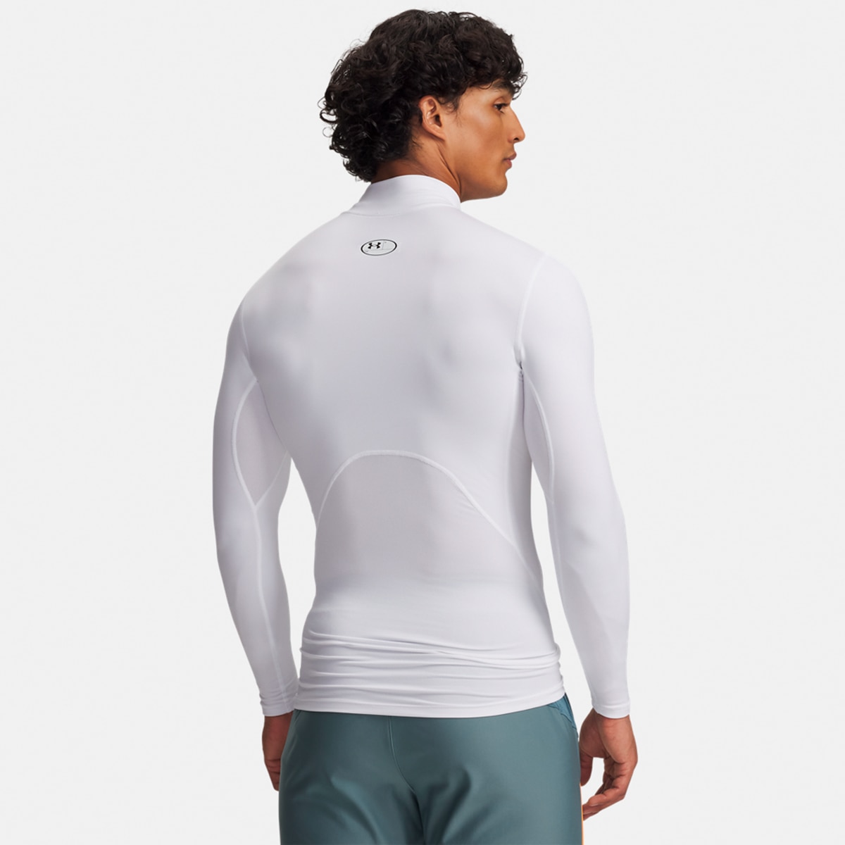 T-shirt de Compressão de Homem ColdGear® Branco-2