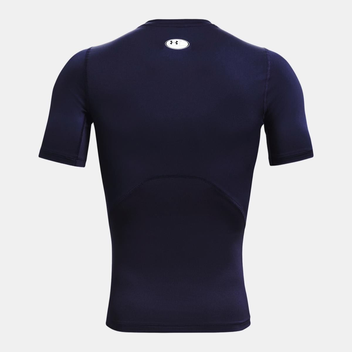 T-shirts de Homem Training UA HG Armour Comp SS Azul-noite-6