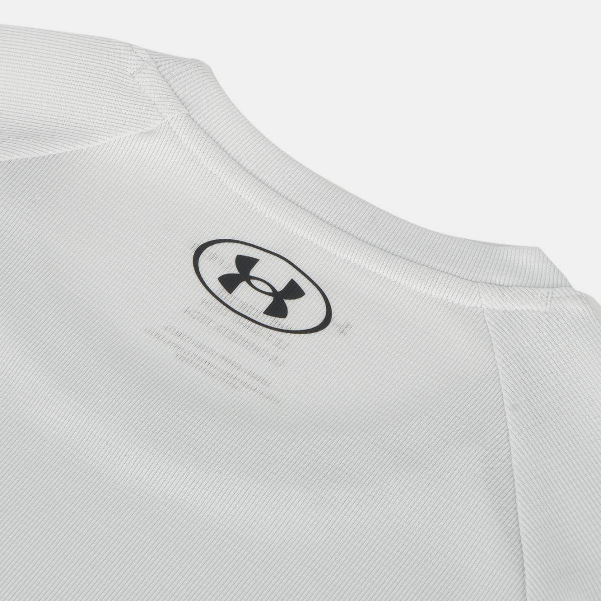 T-shirts de Homem Training UA Tech Textured SS Cinzento-claro-5