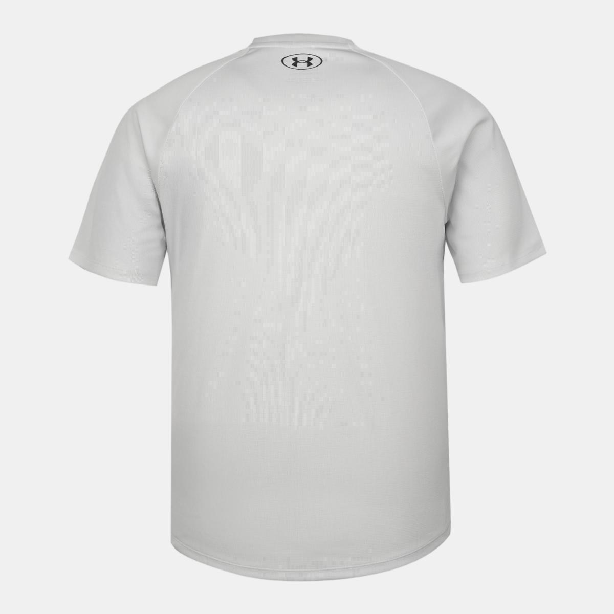 T-shirts de Homem Training UA Tech Textured SS Cinzento-claro-9