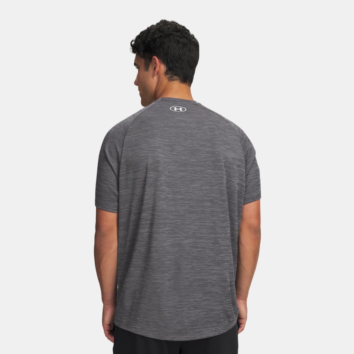 T-shirts de Homem Training UA Tech Textured SS Cinzento-granito-2