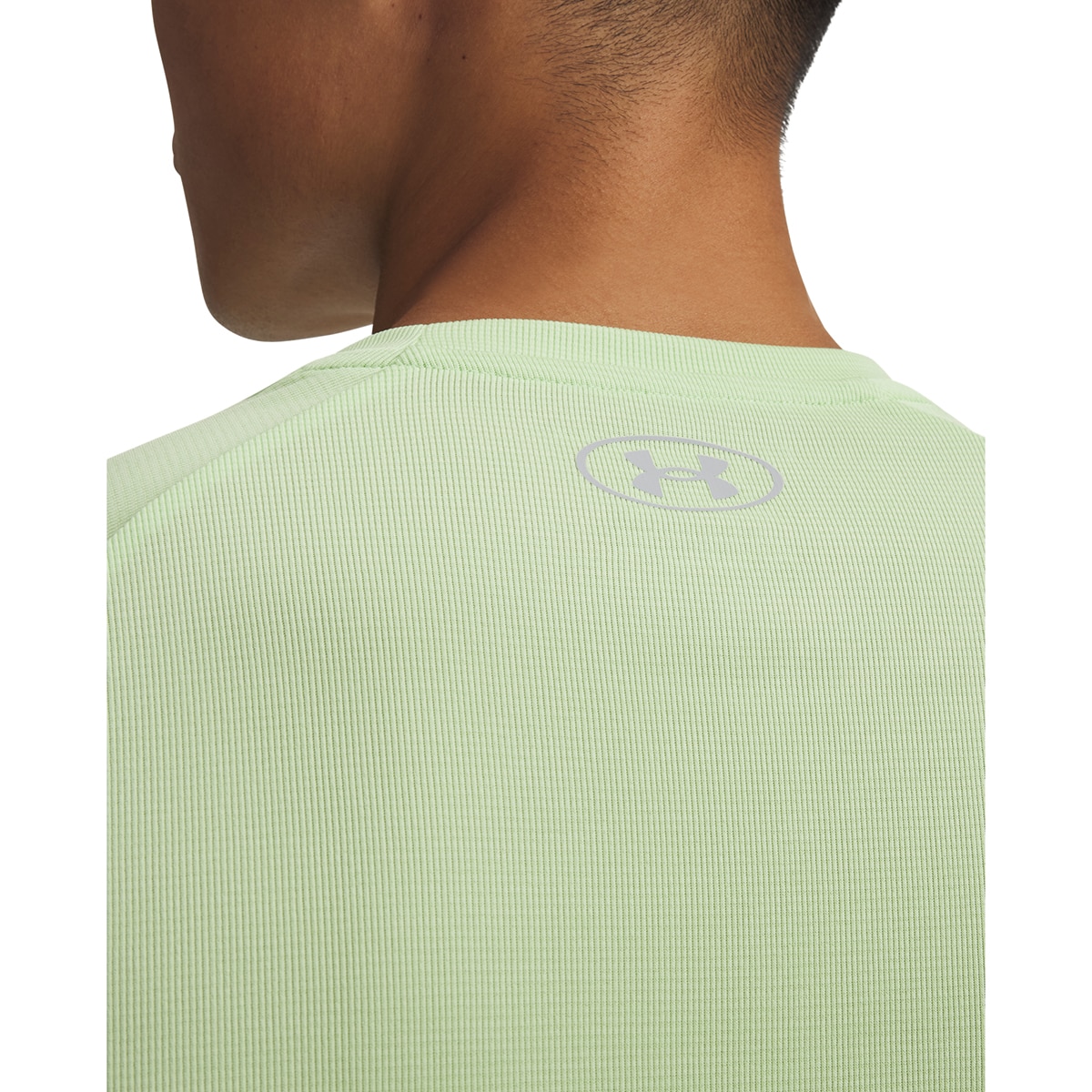 T-shirts de Homem Training UA Tech Textured SS Verde Lima-3