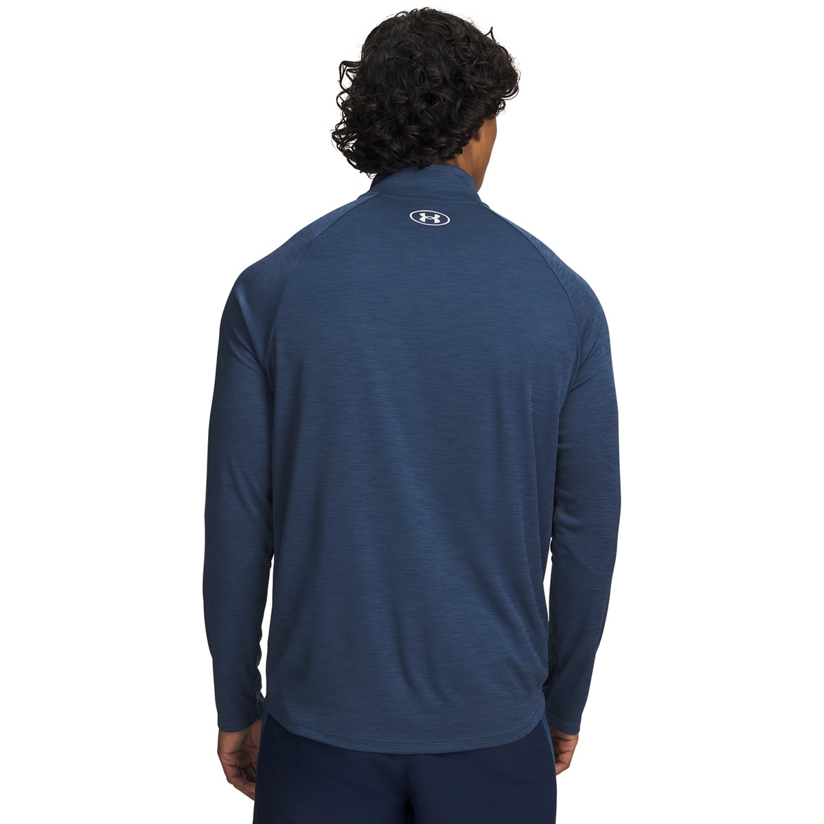 Sweatshirt de Homem Training UA Tech Textured 1/2 Zip Azul-escuro-2