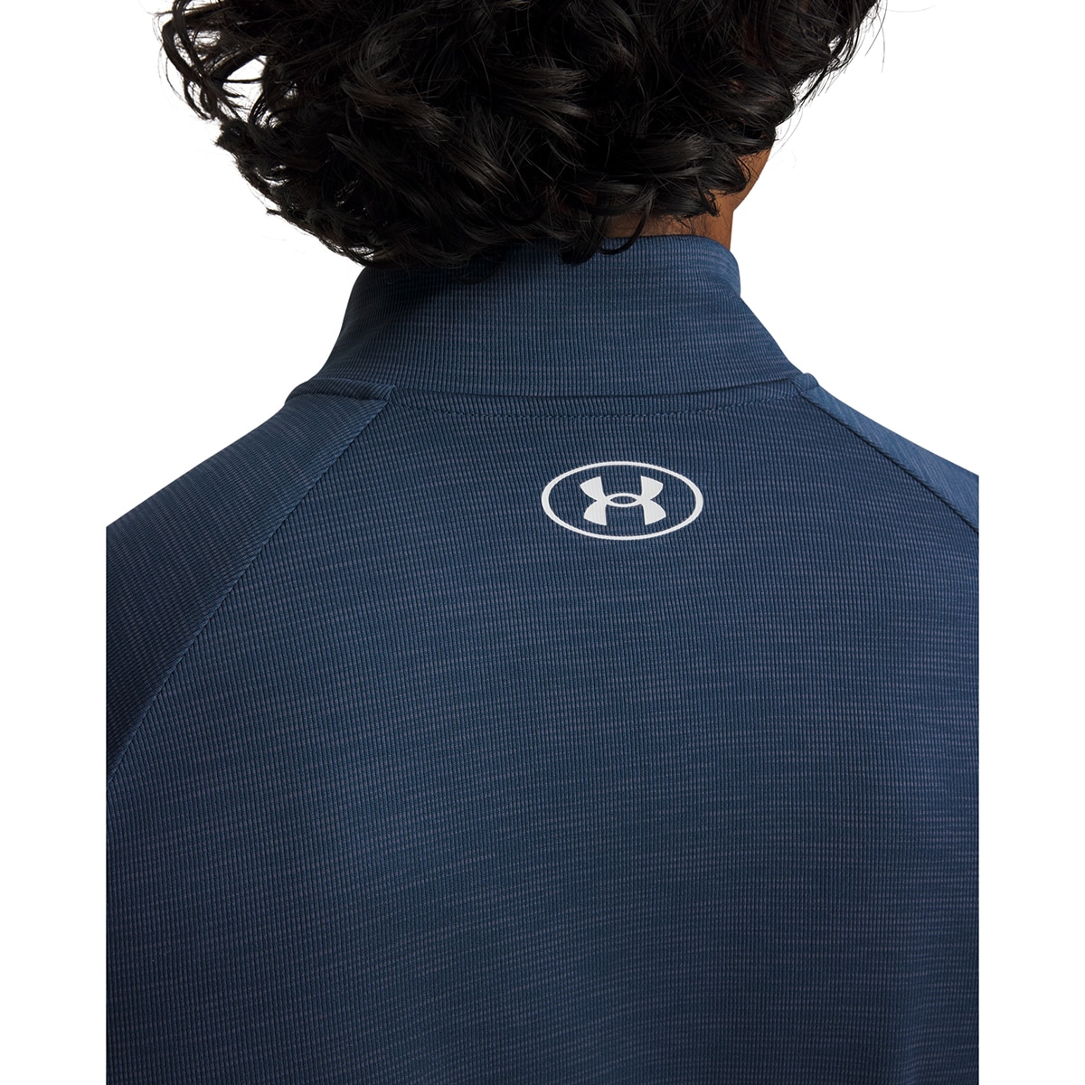 Sweatshirt de Homem Training UA Tech Textured 1/2 Zip Azul-escuro-3