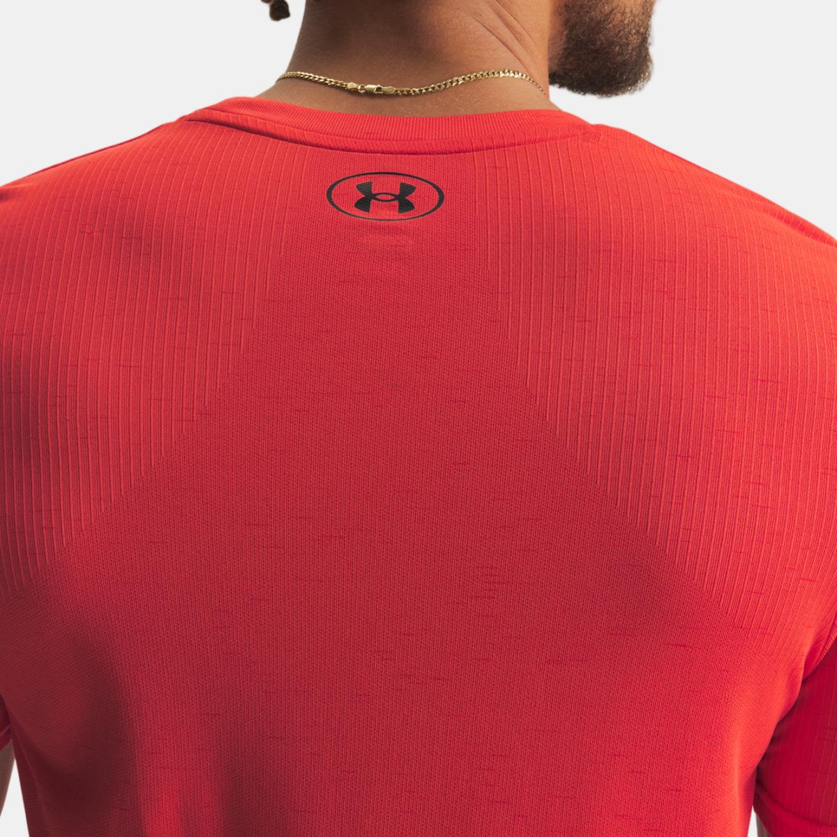 T-shirts de Homem Training Vanish Seamless SS Vermelho-3