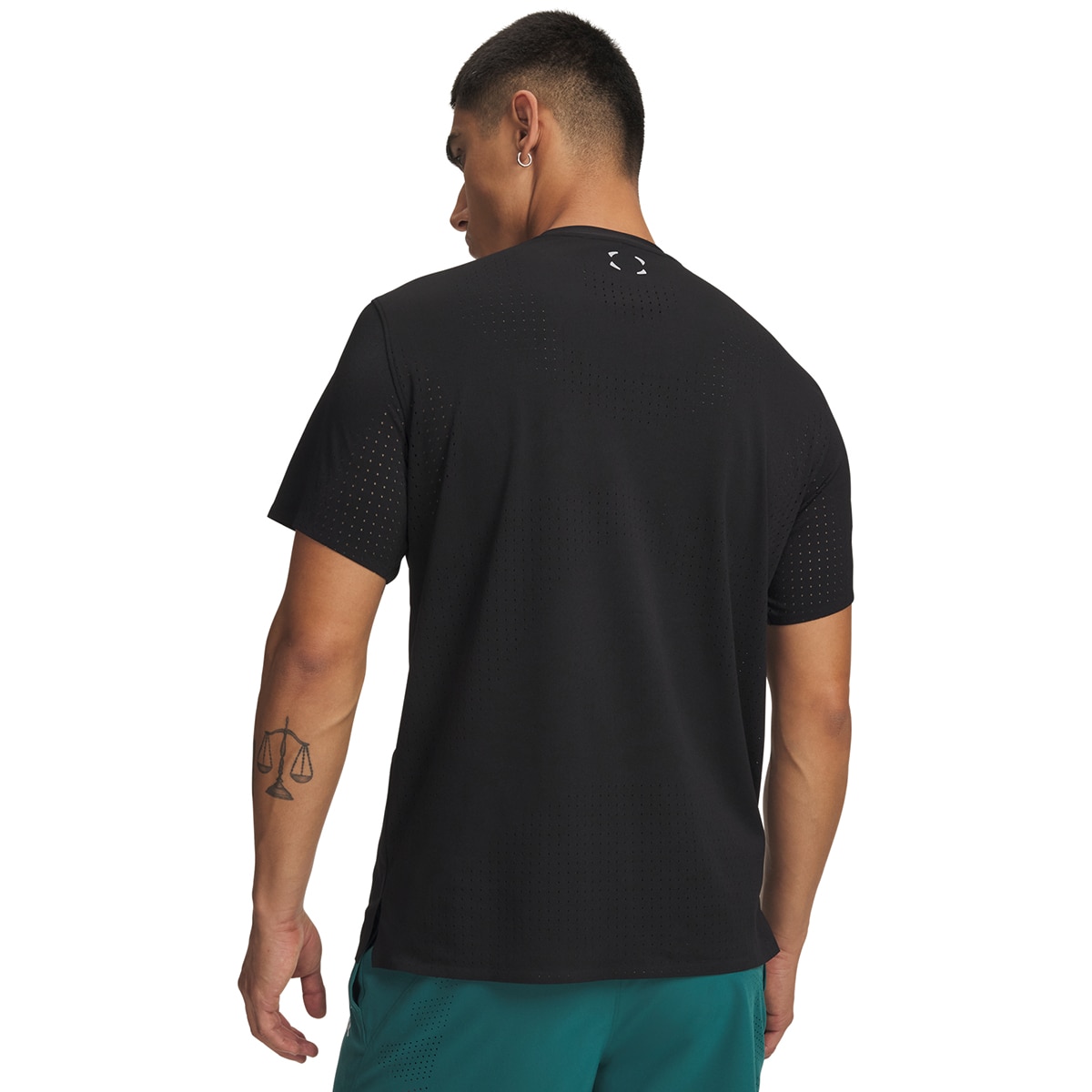 T-shirts de Homem Training UA Halo Vent SS Preto-2