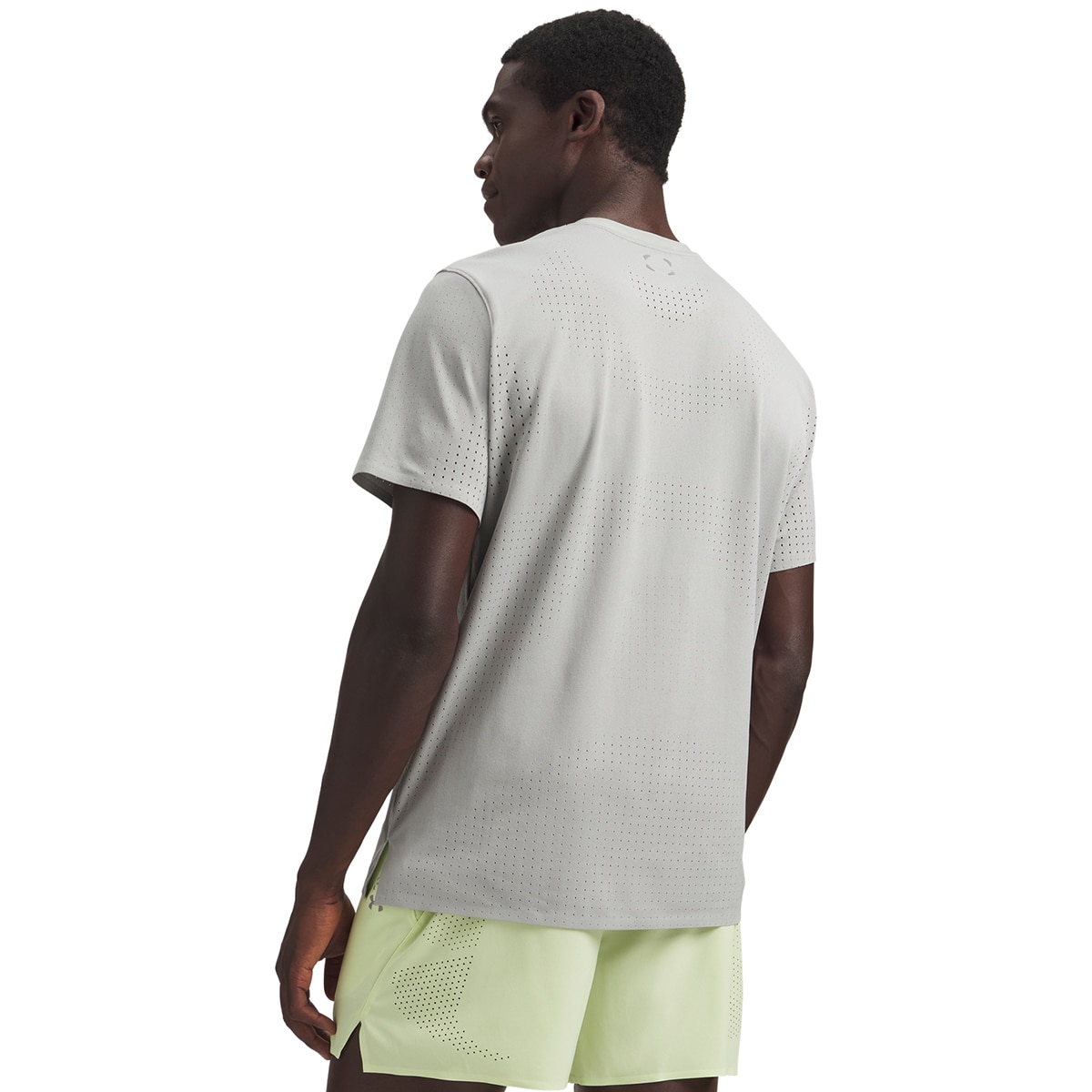 T-shirts de Homem Training UA Halo Vent SS Cinzento-chumbo-2