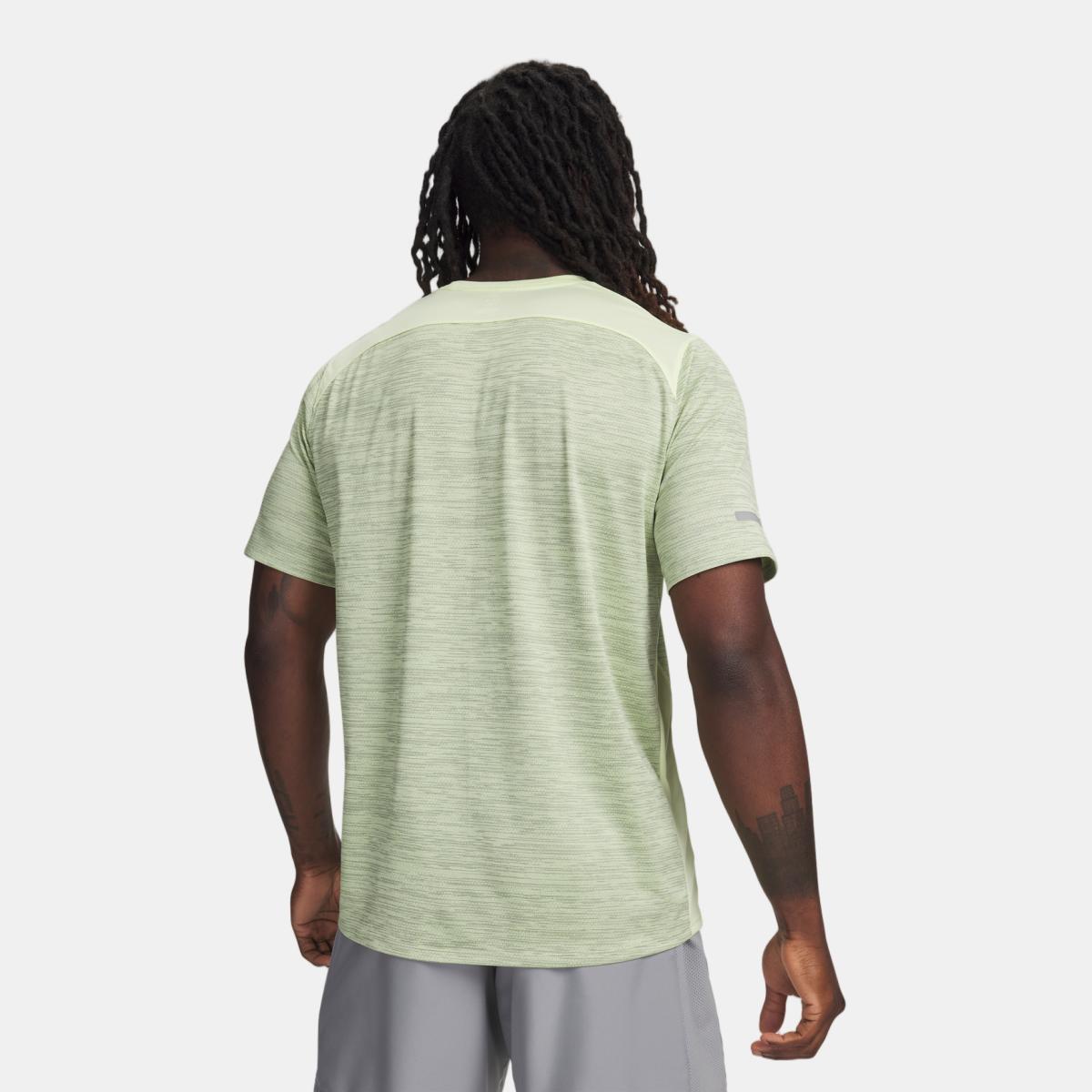T-shirt de Training de Homem UA Tech Utility SS Verde-claro-2