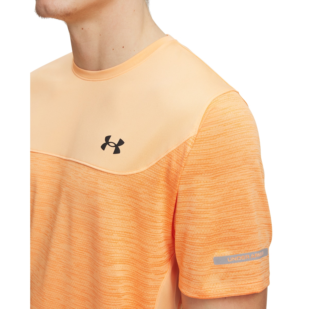 T-shirt de Training de Homem UA Tech Utility SS Laranja-3