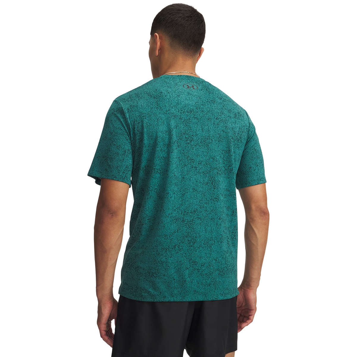 T-shirt de Training de Homem UA Tech Tee Pixelate Verde-escuro-2
