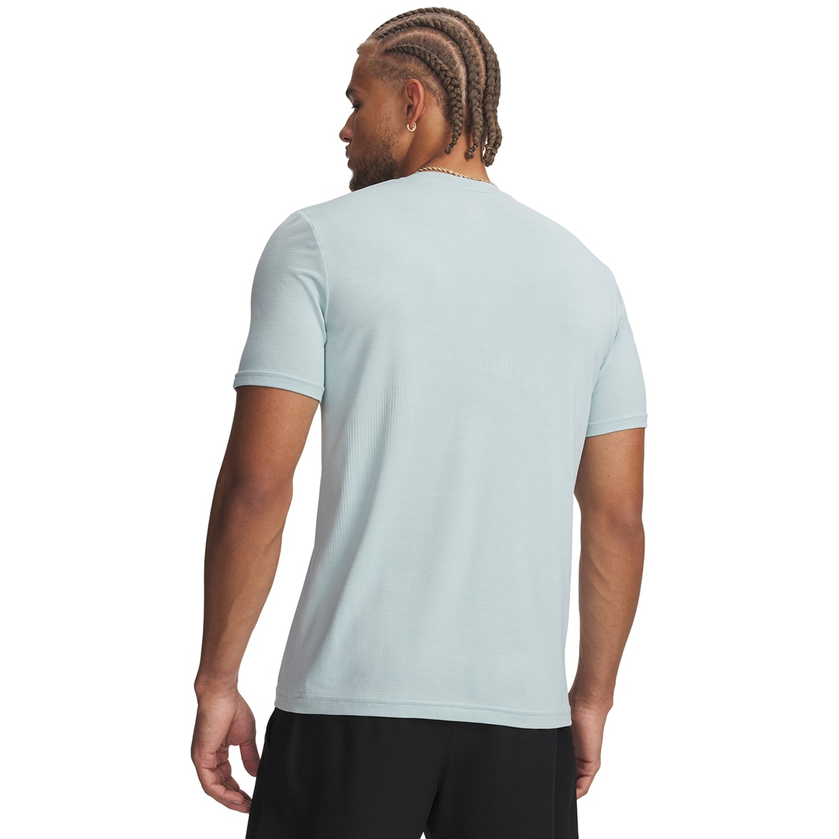 T-shirts de Homem Training UA Vanish Elite Seamless SS Azul-esverdeado-2