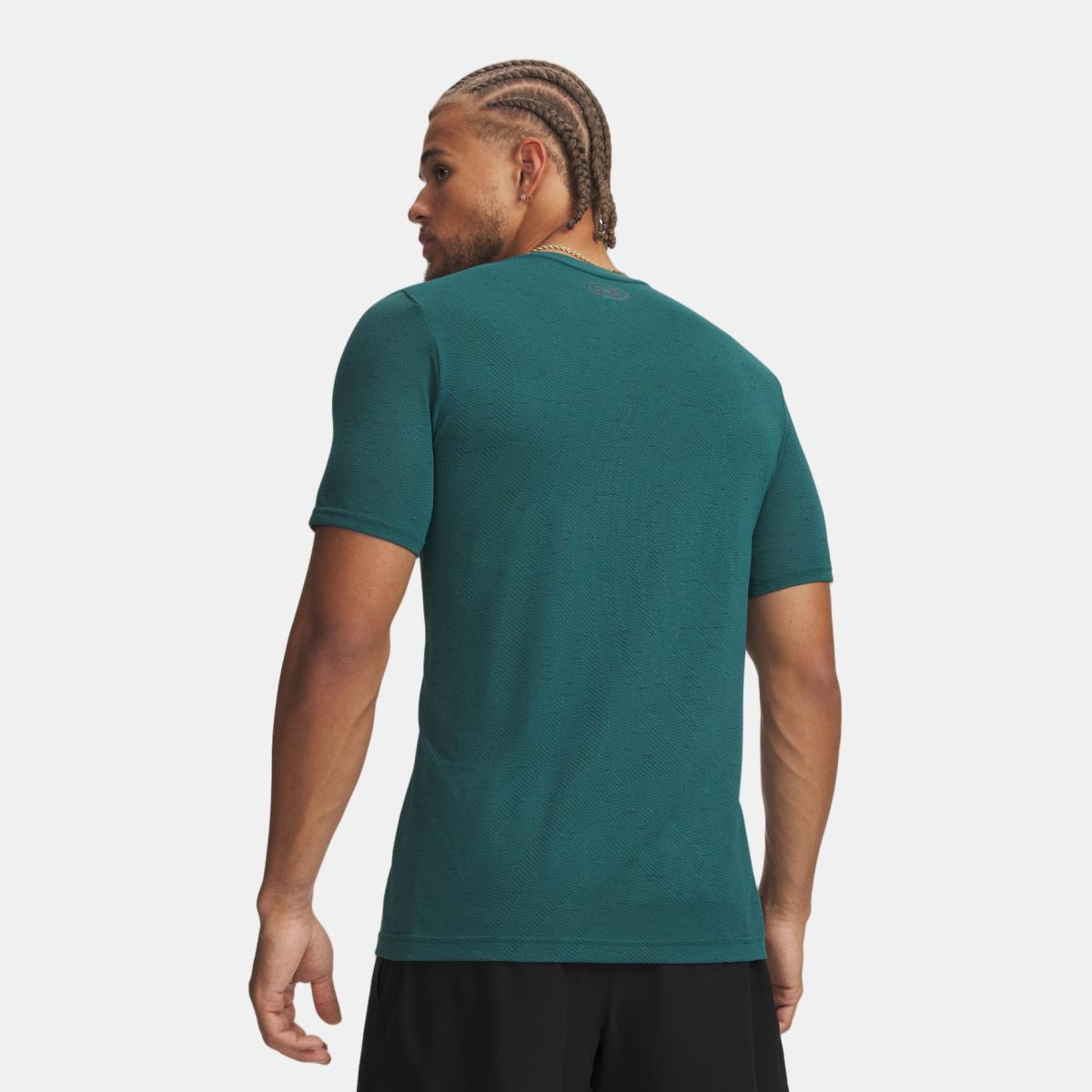 T-shirts de Homem Training Vanish Seamless Novelty SS Verde-escuro-2