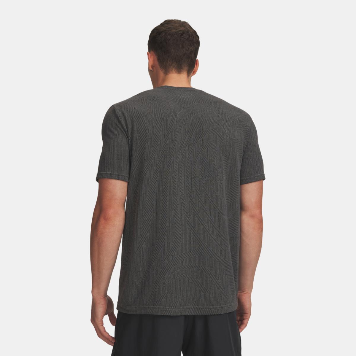 T-shirts de Homem Training Vanish Seamless Novelty SS Verde-acinzentado-2
