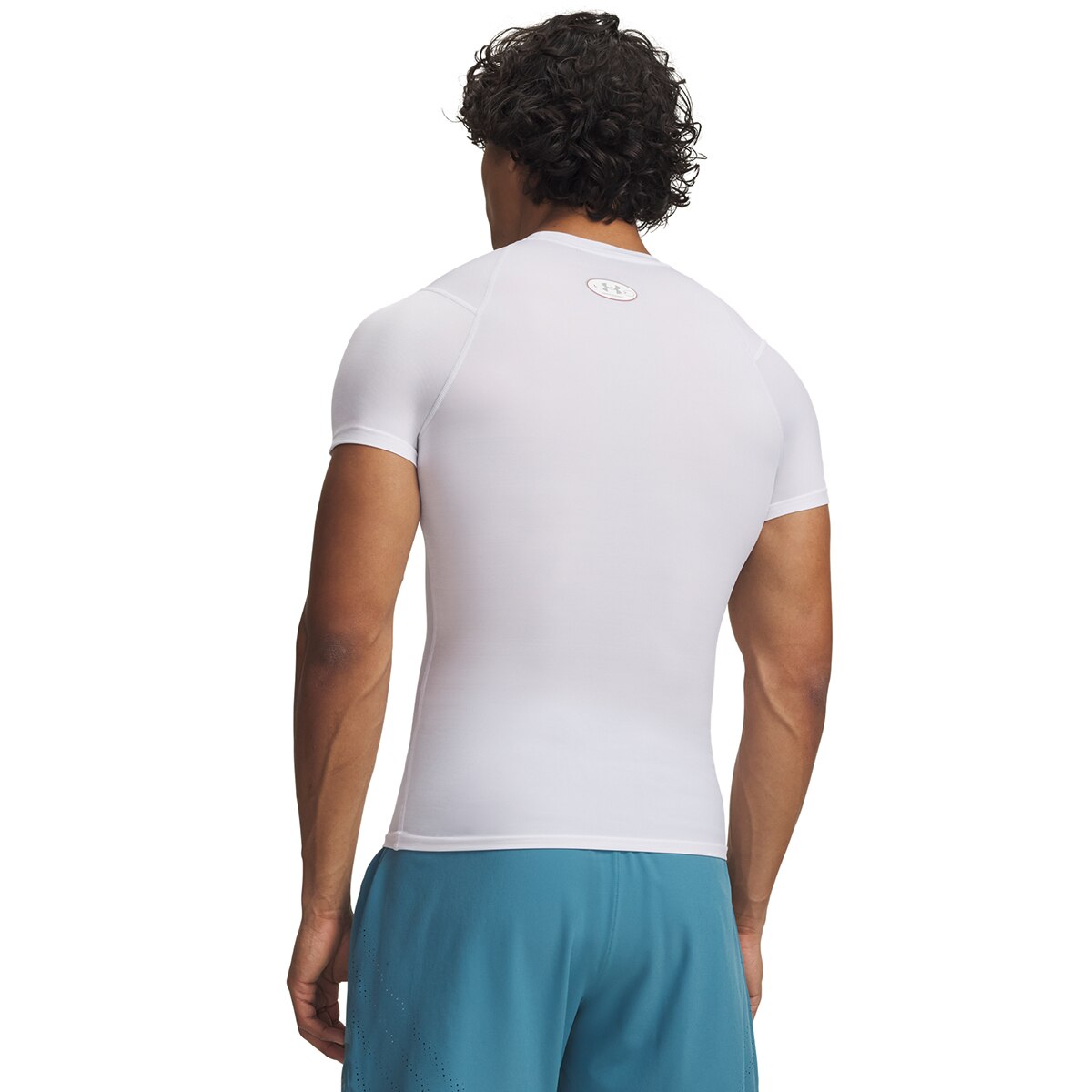 T-shirt de Homem UA HG Elite Comp SS Branco-2