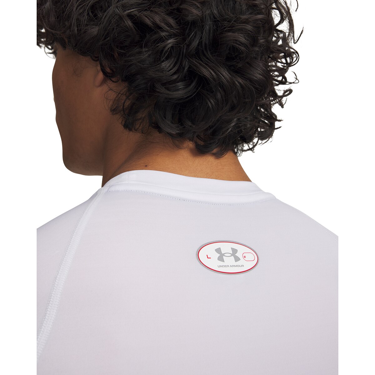 T-shirt de Homem UA HG Elite Comp SS Branco-3