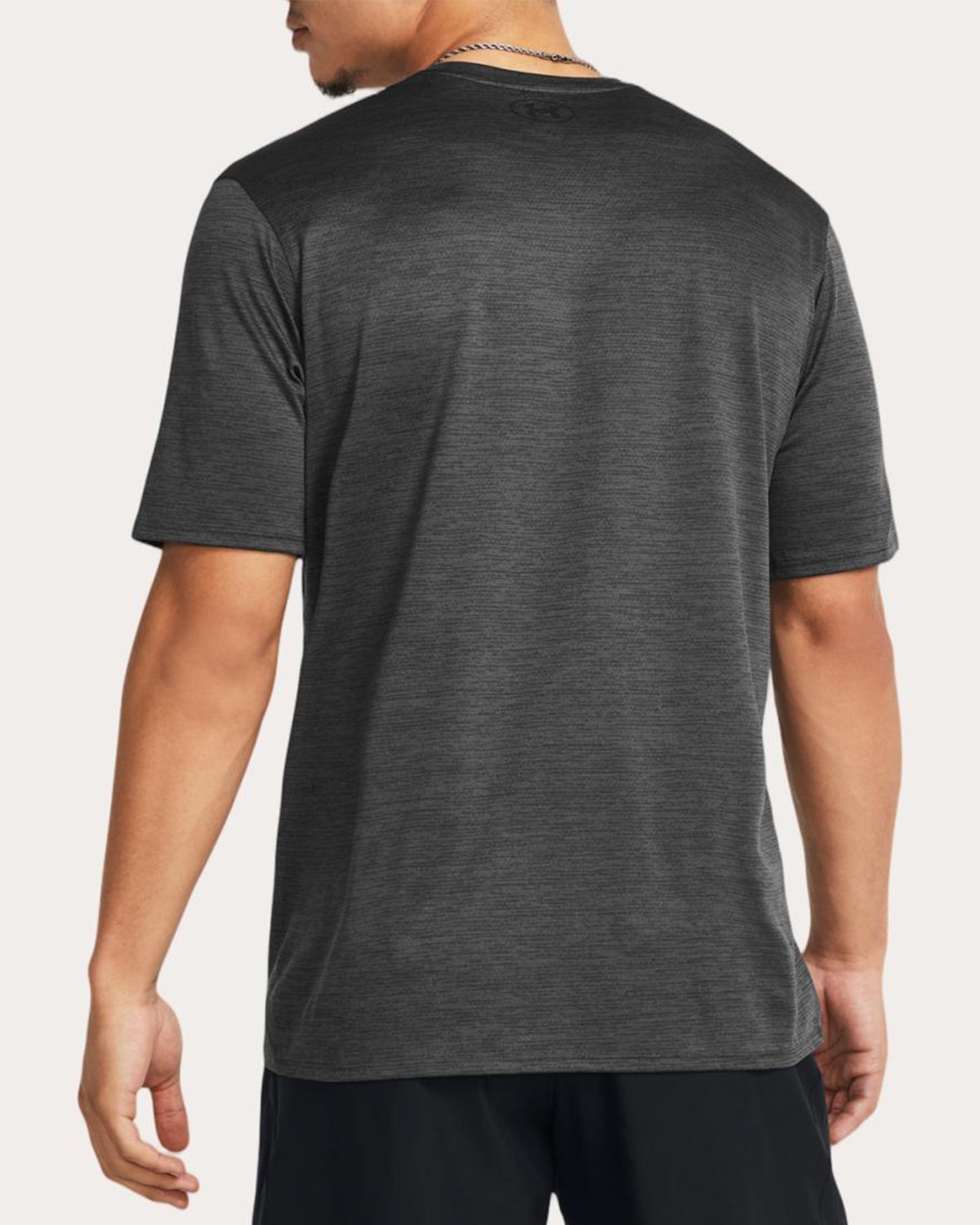 T-shirt de Homem UA Tech Vent SS Cinzento-granito-2