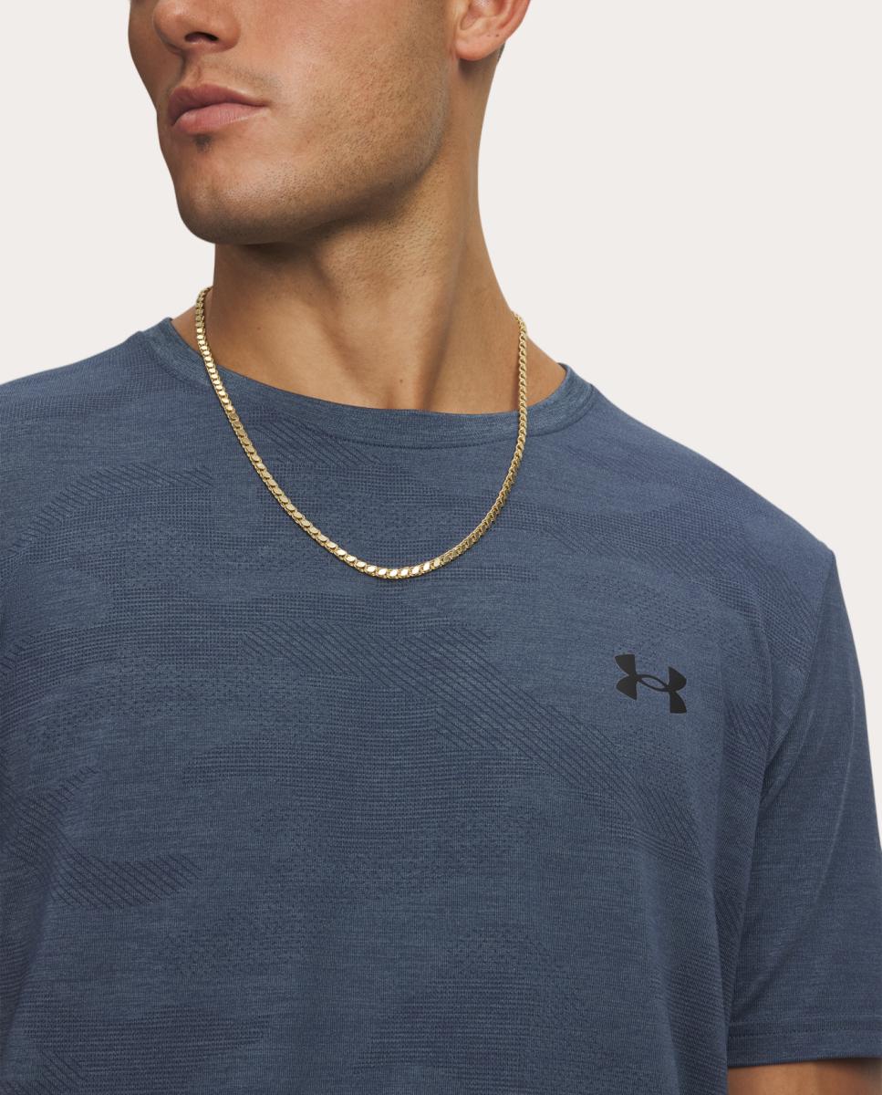 T-shirt de Homem UA Vanish Elite Smls SS Camo Cinzento-3