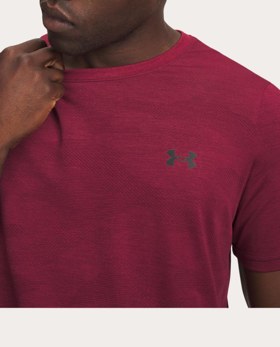 T-shirt de Homem UA Vanish Elite Smls SS Camo Grená-3
