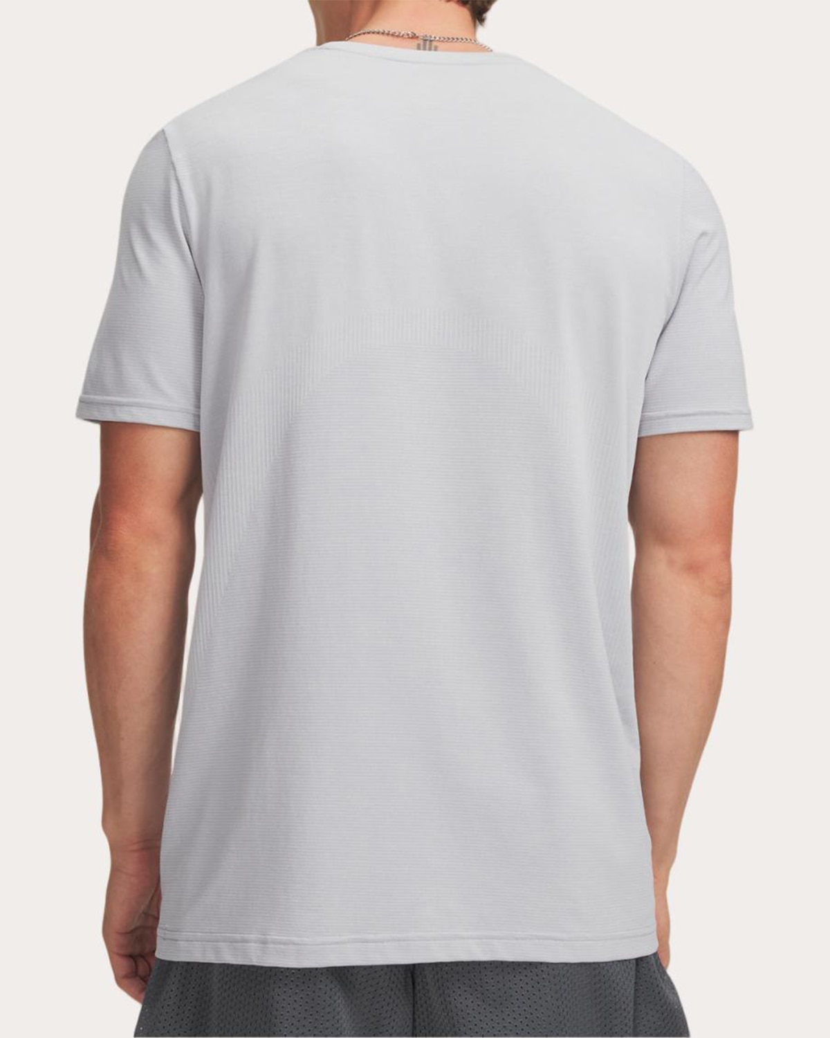 T-shirt de Homem UA Vanish Elite Seamless SS Cinzento médio-2