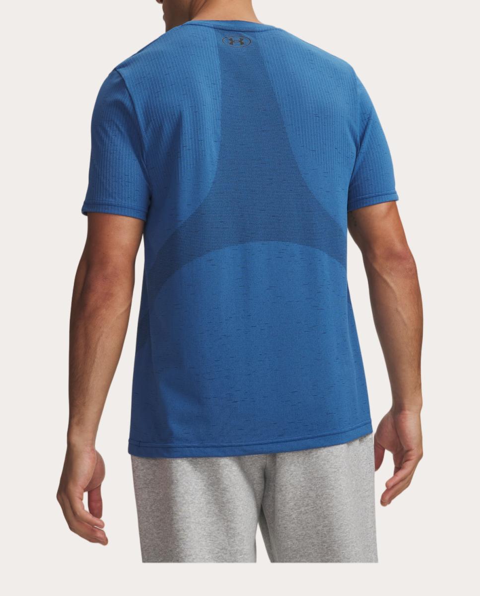 T-shirt de Homem UA Vanish Elite Seamless SS Azul-2