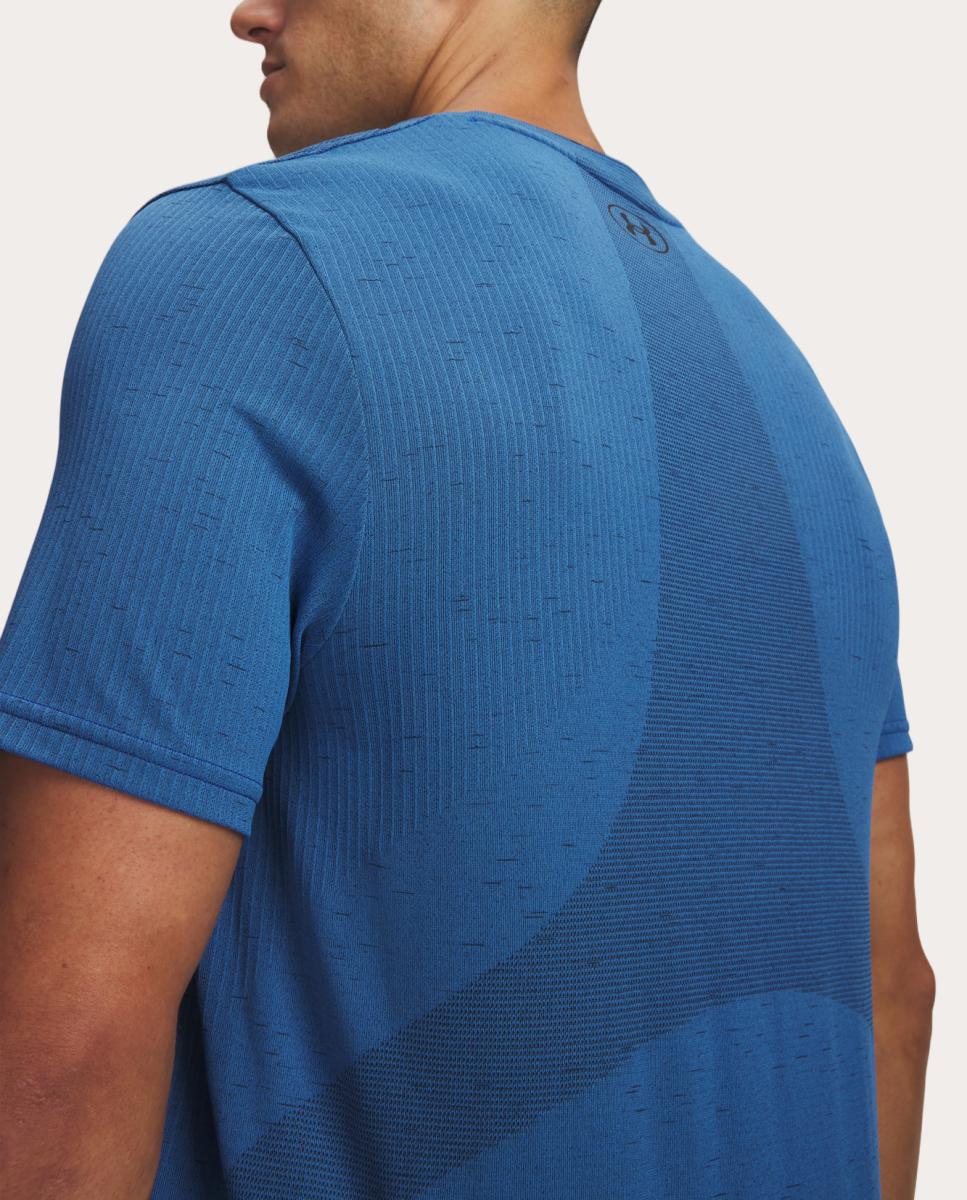 T-shirt de Homem UA Vanish Elite Seamless SS Azul-3