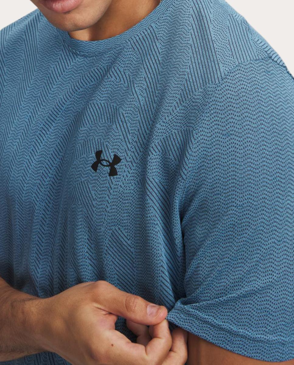 T-shirt de Homem Vanish Seamless Novelty SS Azul-3