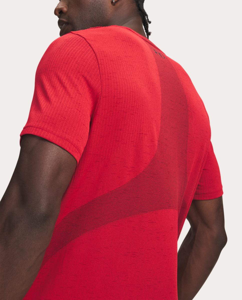 T-shirt de homem Vanish Seamless SS Under Armour Vermelho-3