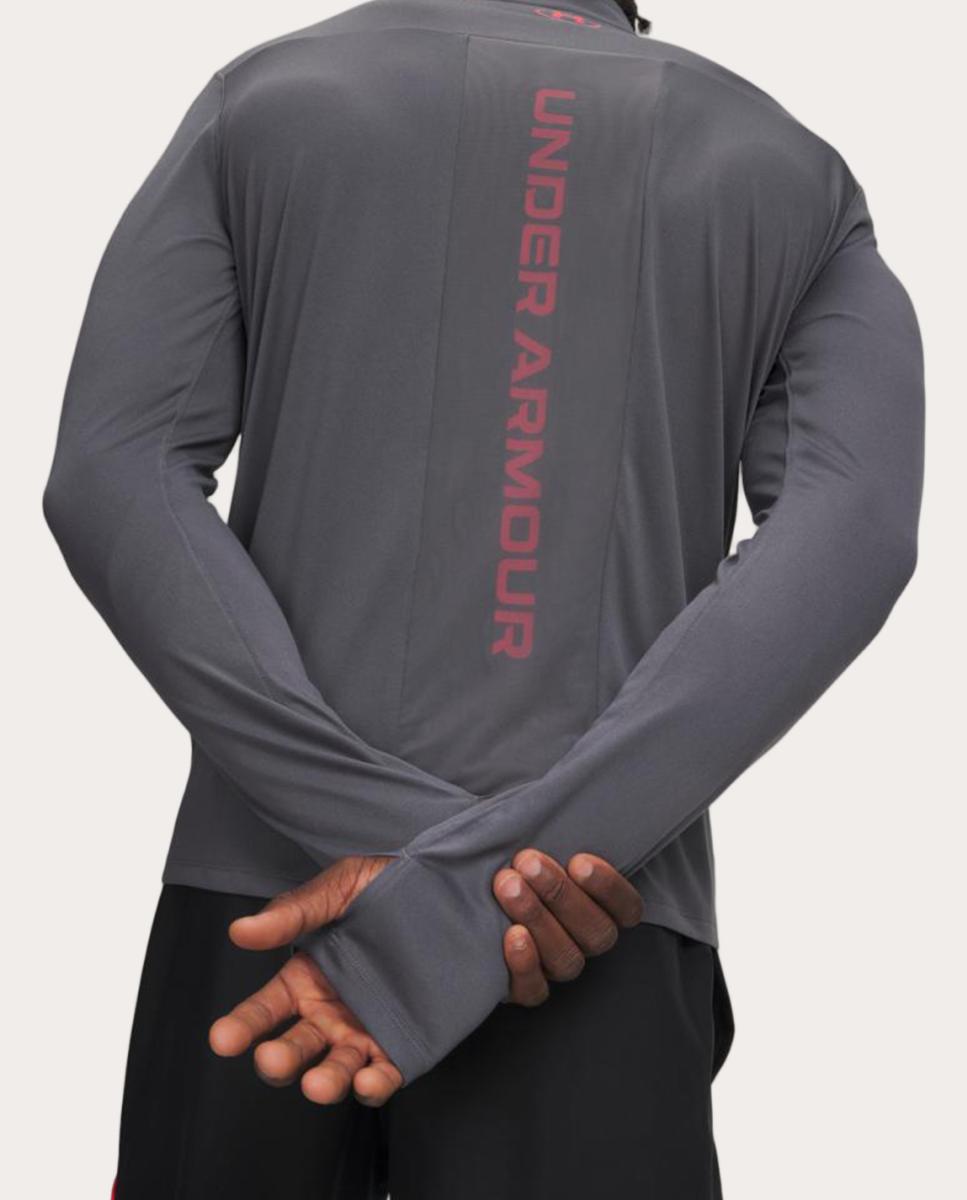 Sudadera de hombre UA Tech Utility 1/4 Zip Under Armour - Gris granito Gris granito-3