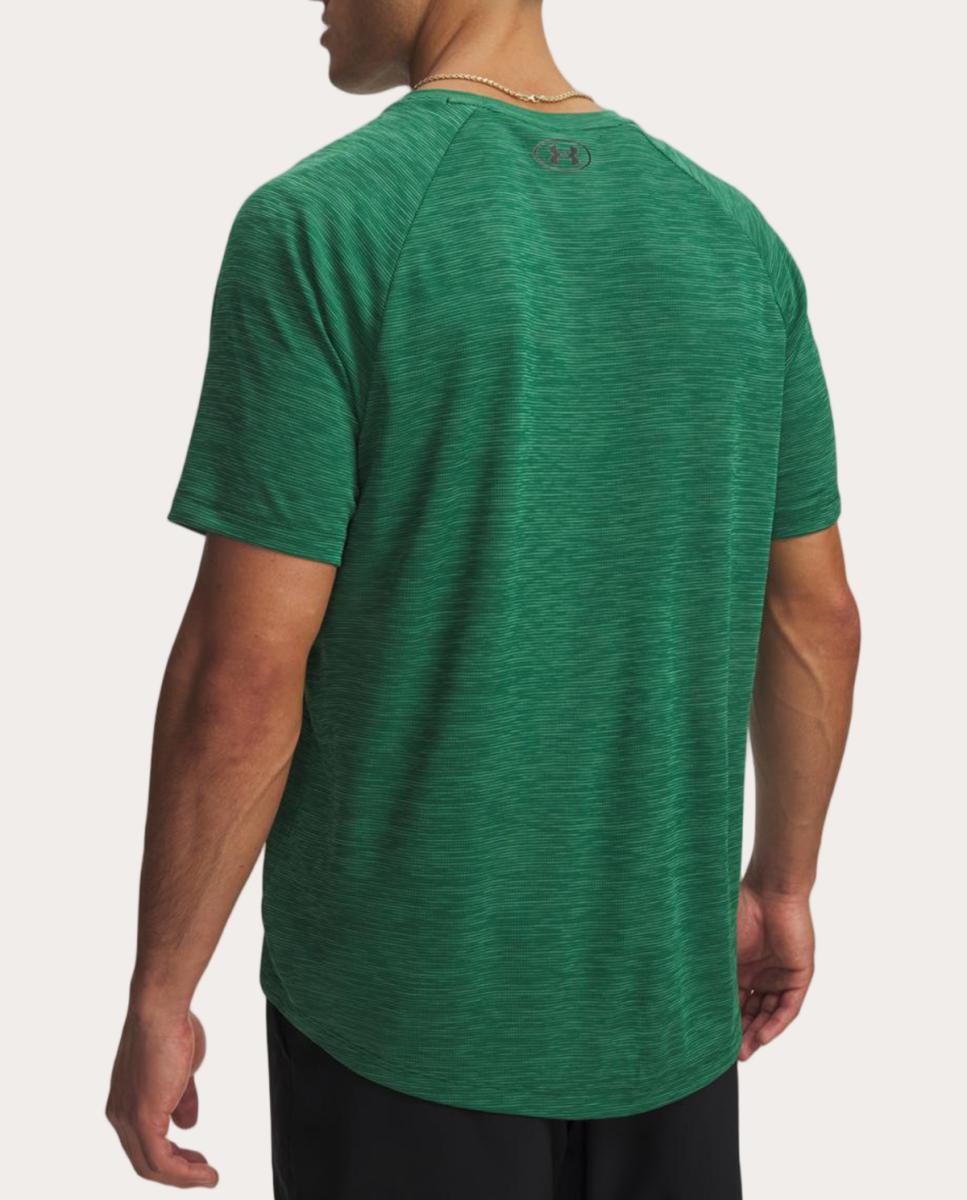 T-shirt de Homem UA Tech Textured SS Verde-militar-2