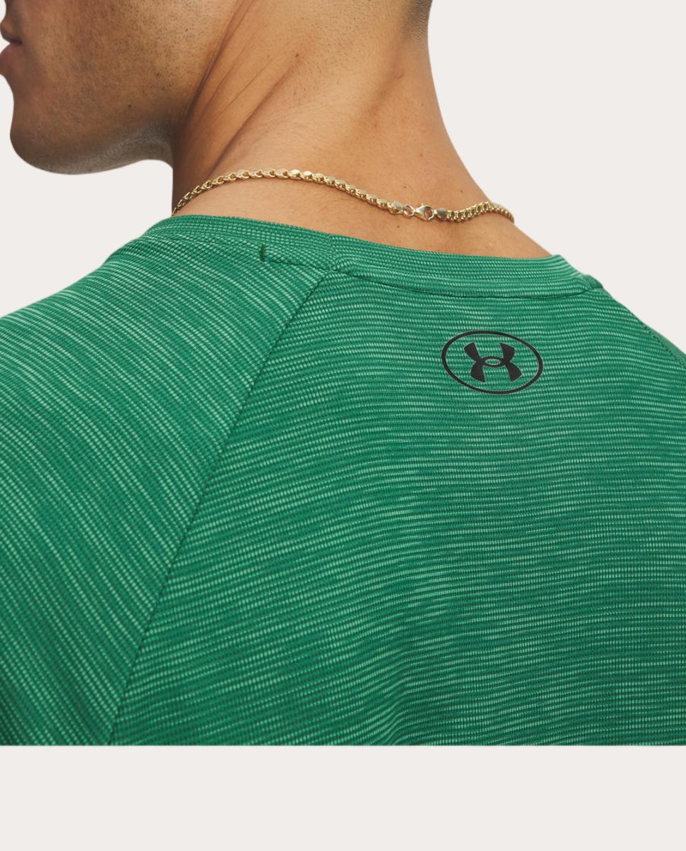 T-shirt de Homem UA Tech Textured SS Verde-militar-3