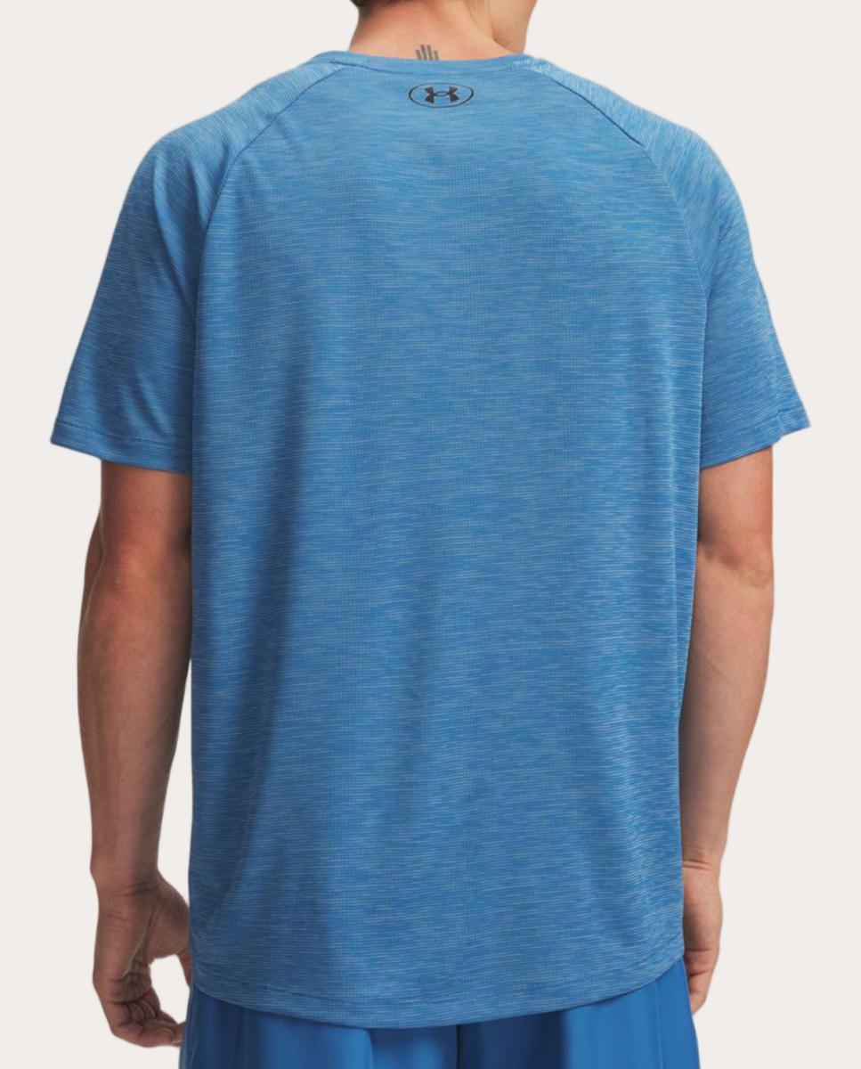 T-shirt de Homem UA Tech Textured SS Azul-2