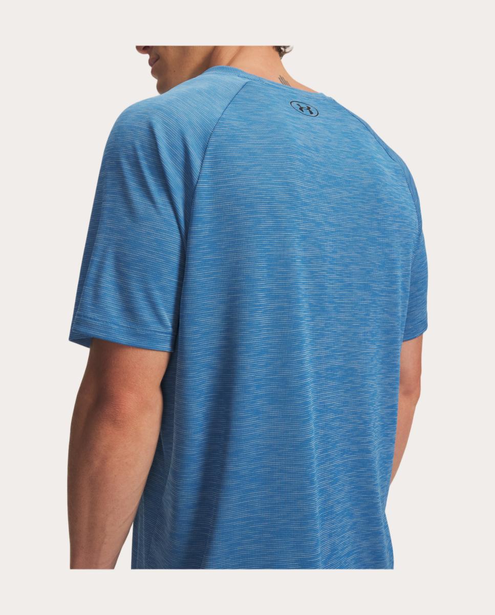T-shirt de Homem UA Tech Textured SS Azul-3