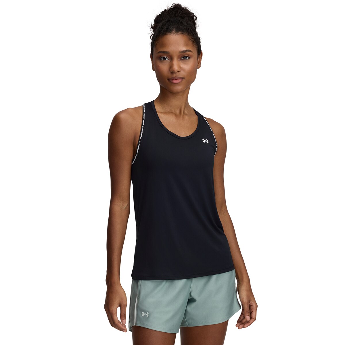 T-shirt de Training de Mulher Tech Knockout Tank Preto / Branco-1