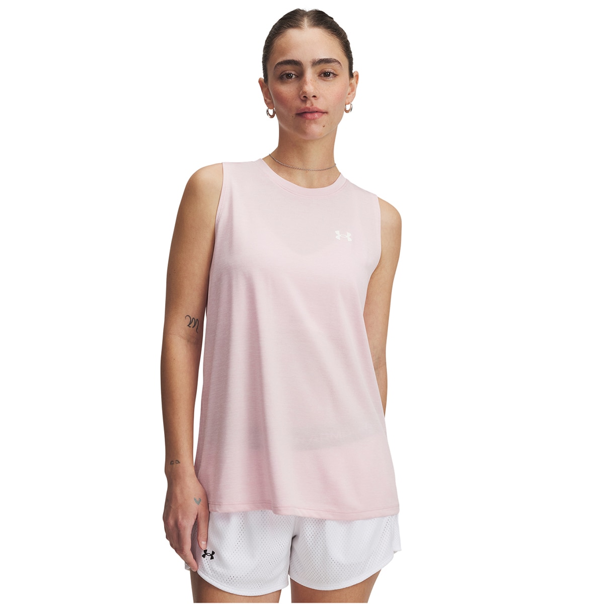 T-shirt de Mulher Tech Tank Twist Rosa-1