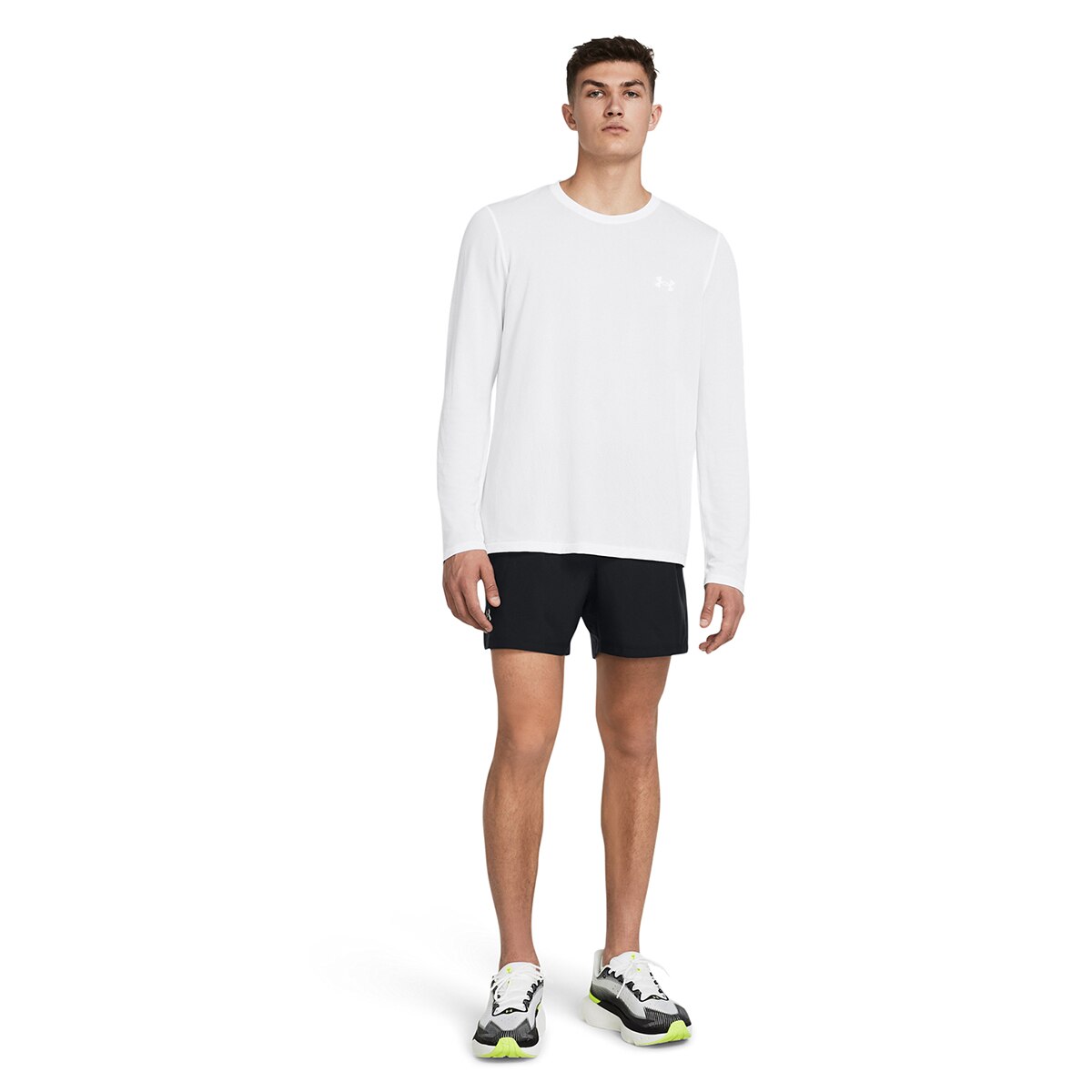 Calças de Running de Homem UA LAUNCH 5'' SHORTS Preto-4