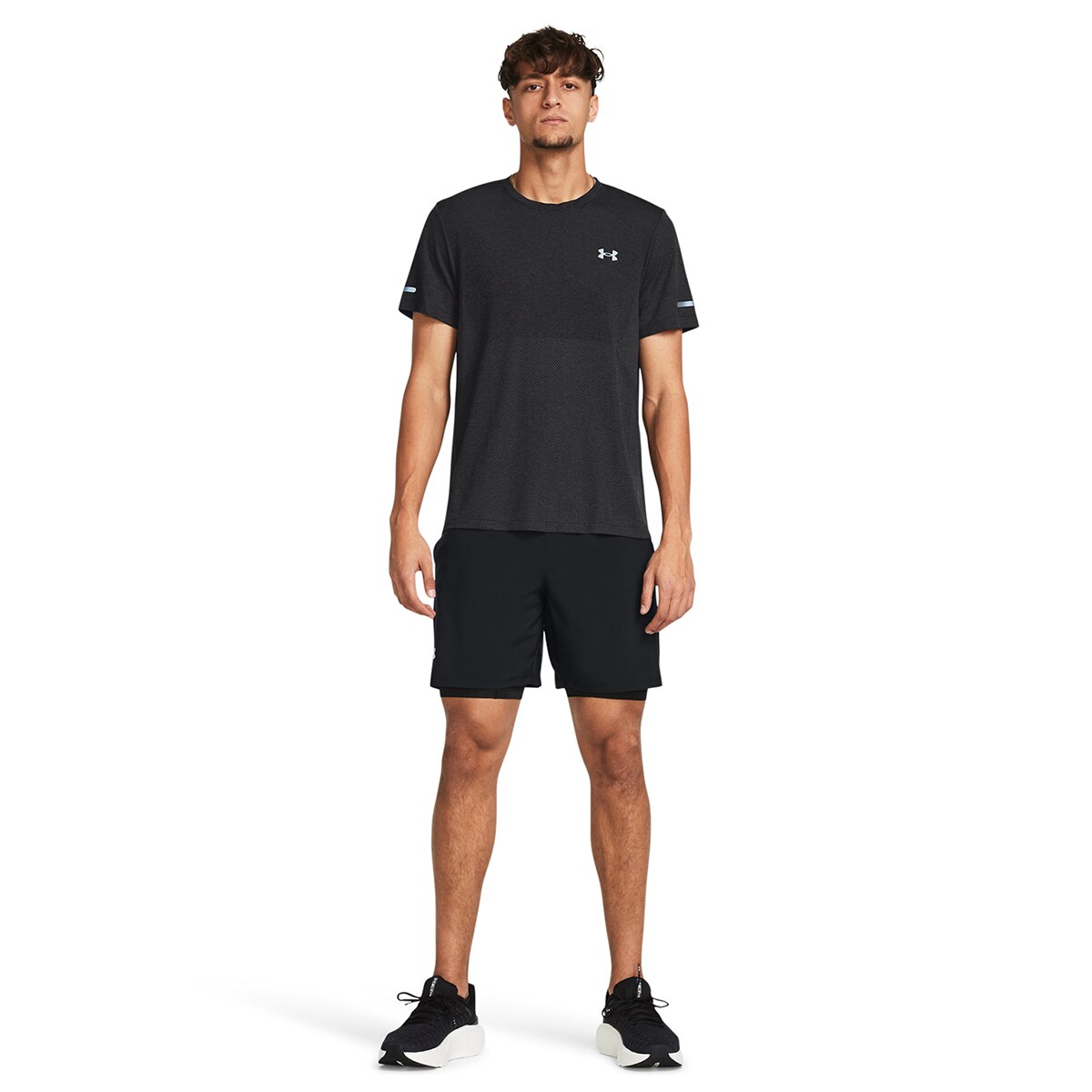 Calções de Homem UA Launch 7'' 2-in-1 Shorts Preto-4