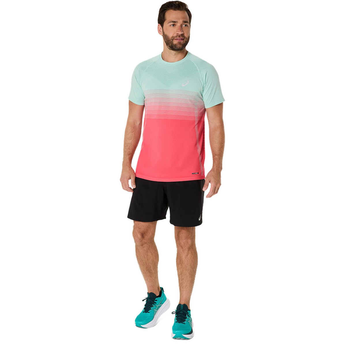 Calções de Running de Homem Road 7In Short Preto-7