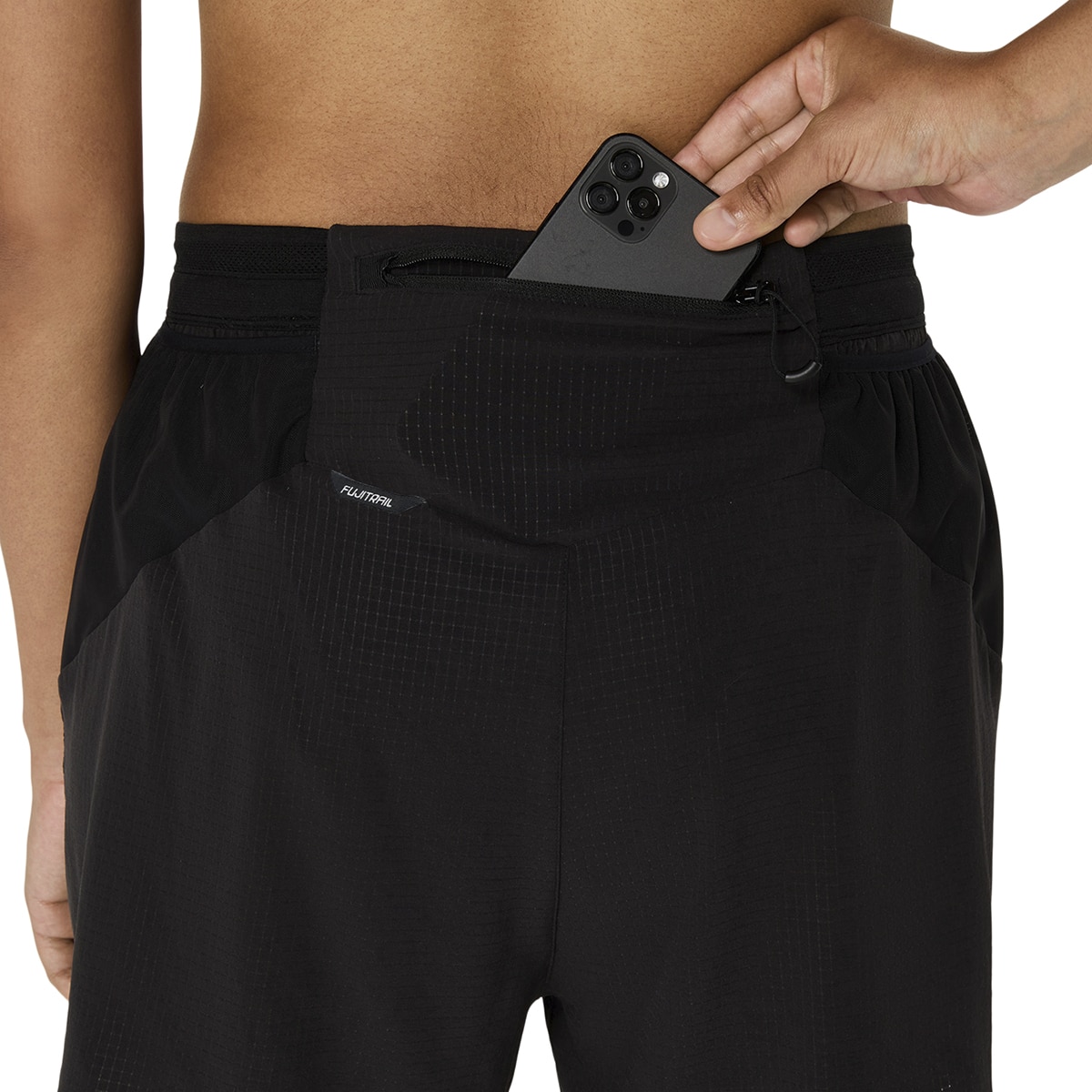 Calções de Running de Mulher Fujitrail Elite Short Preto-3