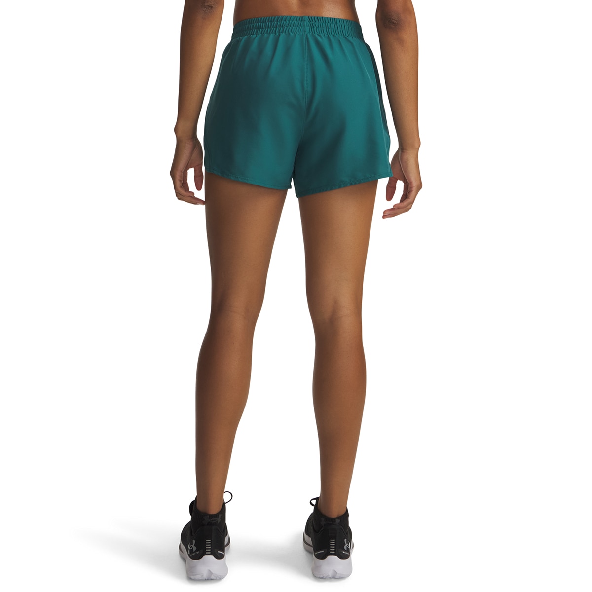 Calções de Running de Mulher UA Fly By 3'' Shorts Verde-escuro-2