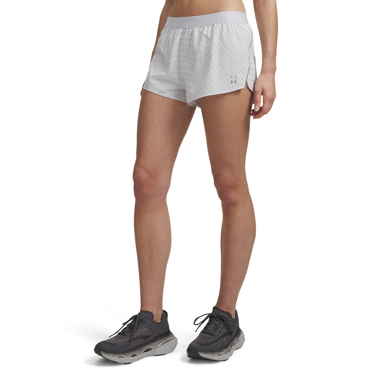 Calções de Running de Mulher UA Halo Run Reflective Short Cinzento-claro-1