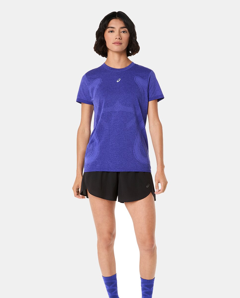 Calções de Mulher Metarun Split Shorts Pretos-3