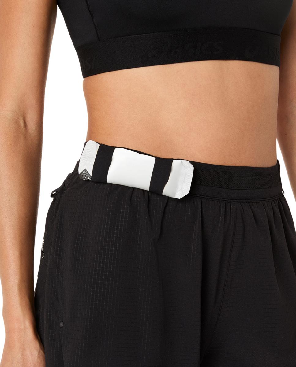 Calções de Mulher Metarun Split Shorts Pretos-9