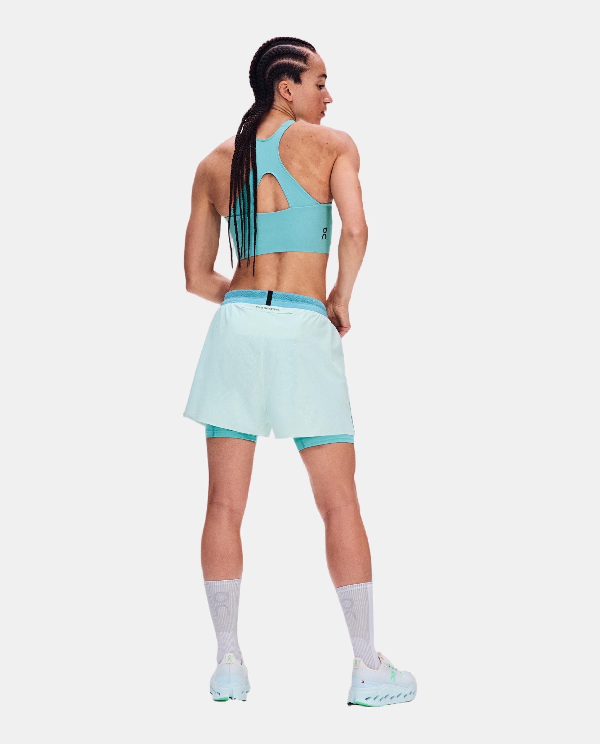 Pantalón corto de mujer 3" Performance 2/1 Shorts ON - Azul Azul-2