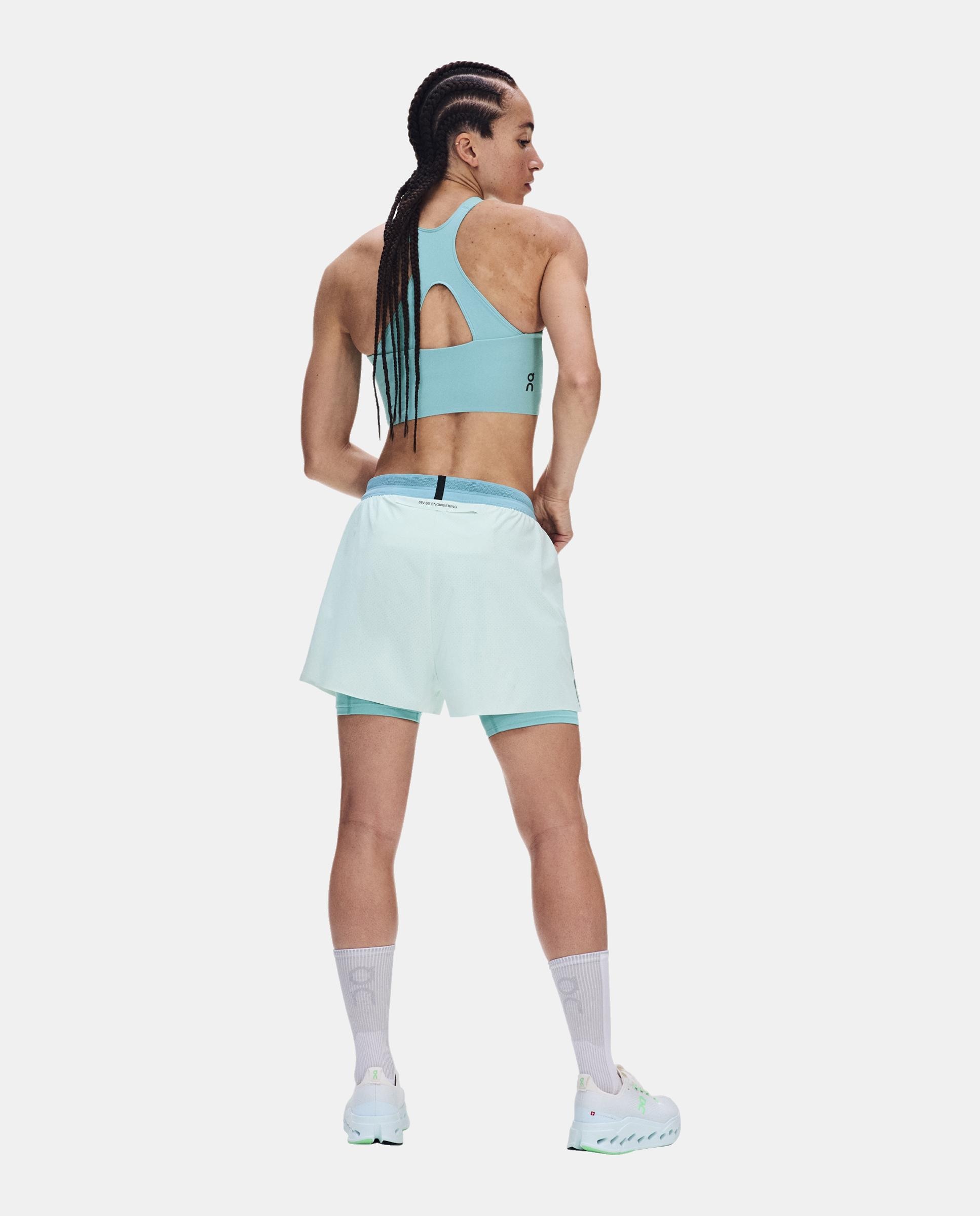 Pantalón corto de mujer 3" Performance 2/1 Shorts ON - Azul Azul-7