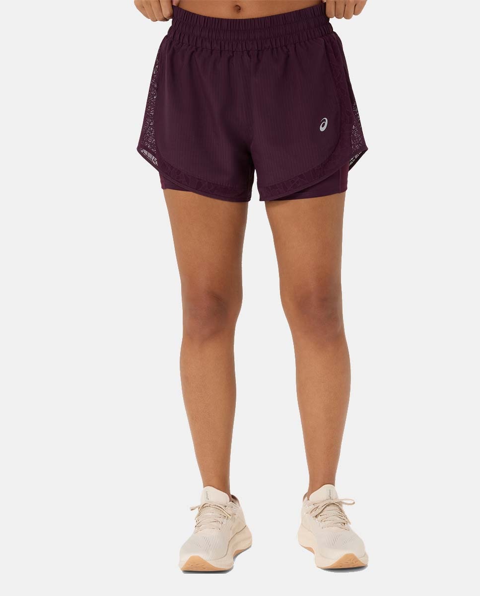 Imagen 1 de Pantalón corto de mujer Nagino Run 2-N-1 Short Asics Remolacha