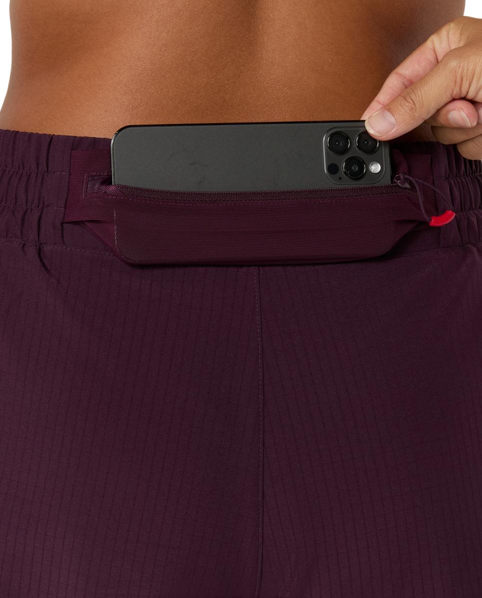 Imagen 6 de Pantalón corto de mujer Nagino Run 2-N-1 Short Asics - Remolacha Remolacha