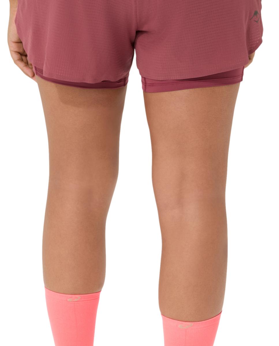 Calções de Mulher Fujitrail Elite Short Vermelho / Roxo-2