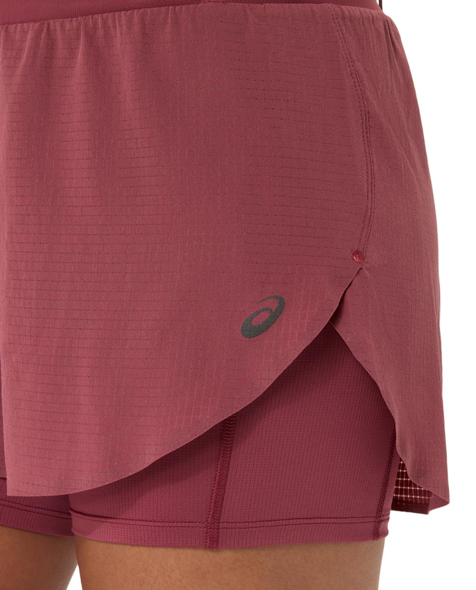 Calções de Mulher Fujitrail Elite Short Vermelho / Roxo-5