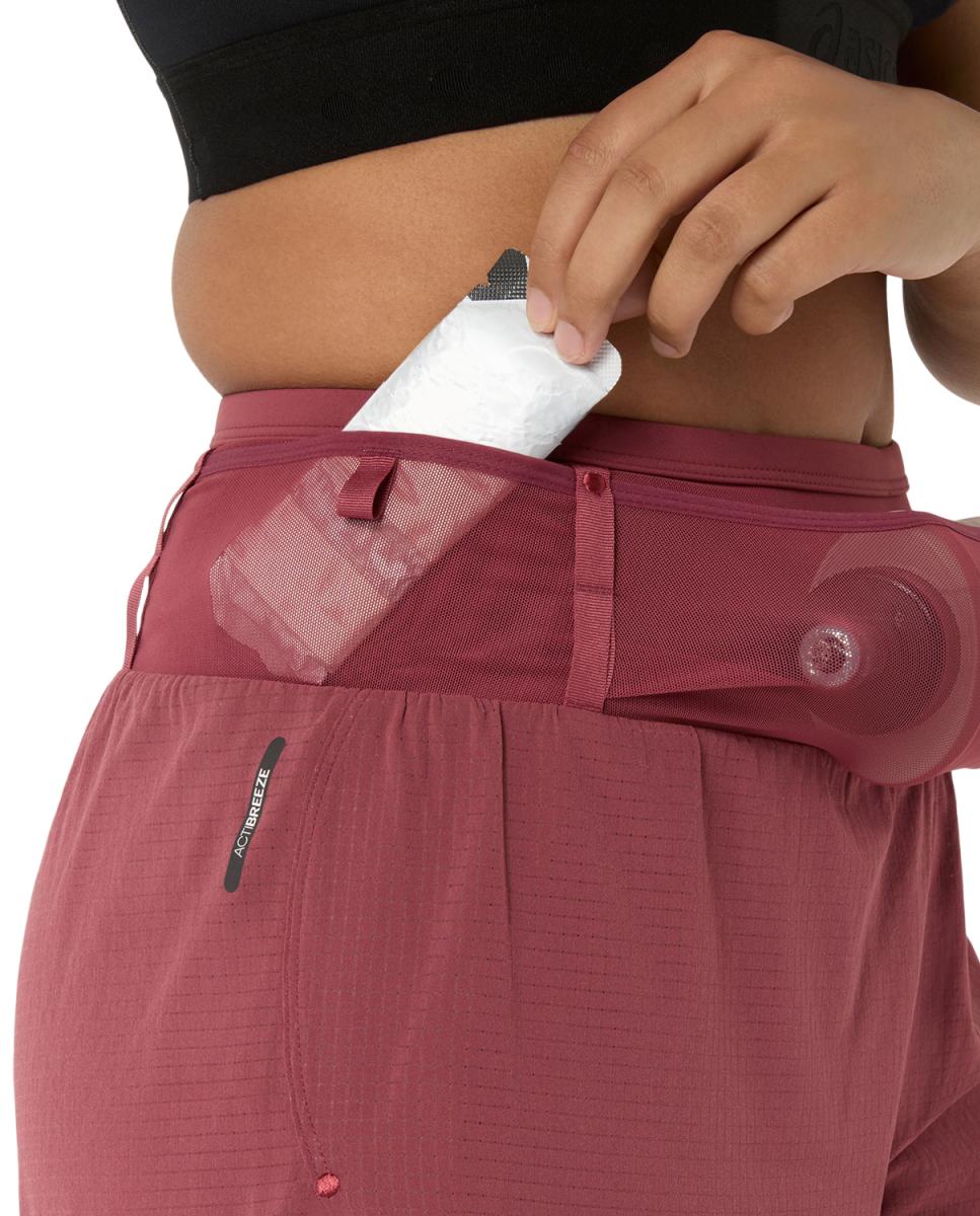 Calções de Mulher Fujitrail Elite Short Vermelho / Roxo-9