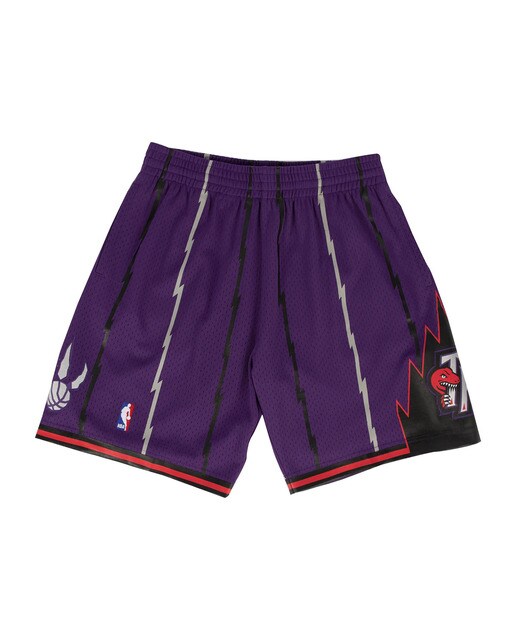 Pantalón corto de hombre Swingman Toronto Raptors Mitchell and Ness - Morado Morado-2
